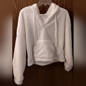 No Boundaries Fuzzy Crop Hoodie